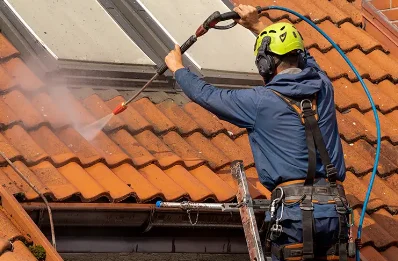 Démoussage et hydrofuge de toiture à Tourtrès